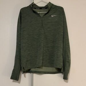 Nike Olive Green Quarter-Zip Top